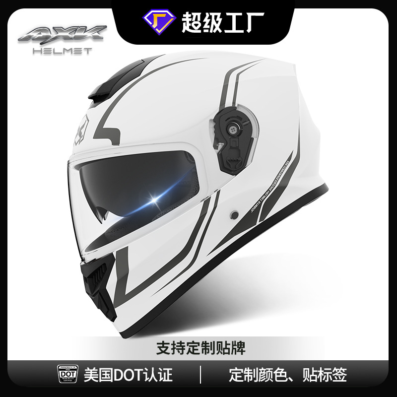 Casco de motocicleta eléctrica cruzada AXK-Mask personalizado para hombres de invierno motocicleta batería de motocicleta para mujeres cuatro estaciones casco completo