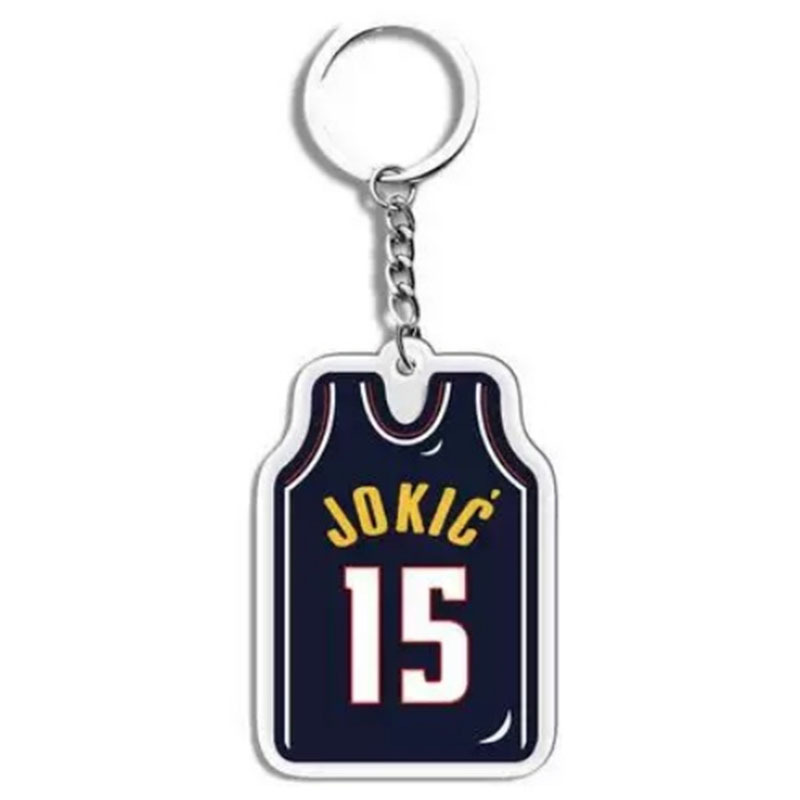 NBA baloncesto llavero estrella Durant Curry Owen acrílico colgante bolsa de Jersey adornos regalo