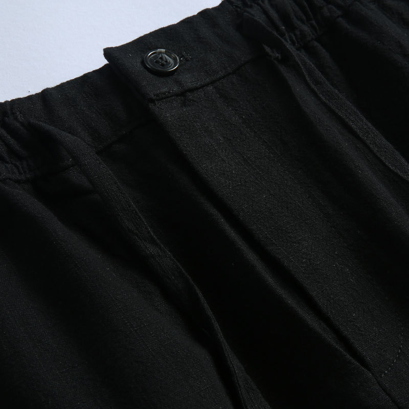 Chinese Style Men's Linen Pants Men's Spring and Autum Ramie Casual Pants Men's Loose Straight Cotton and Linen Pants Linen Pants for Men