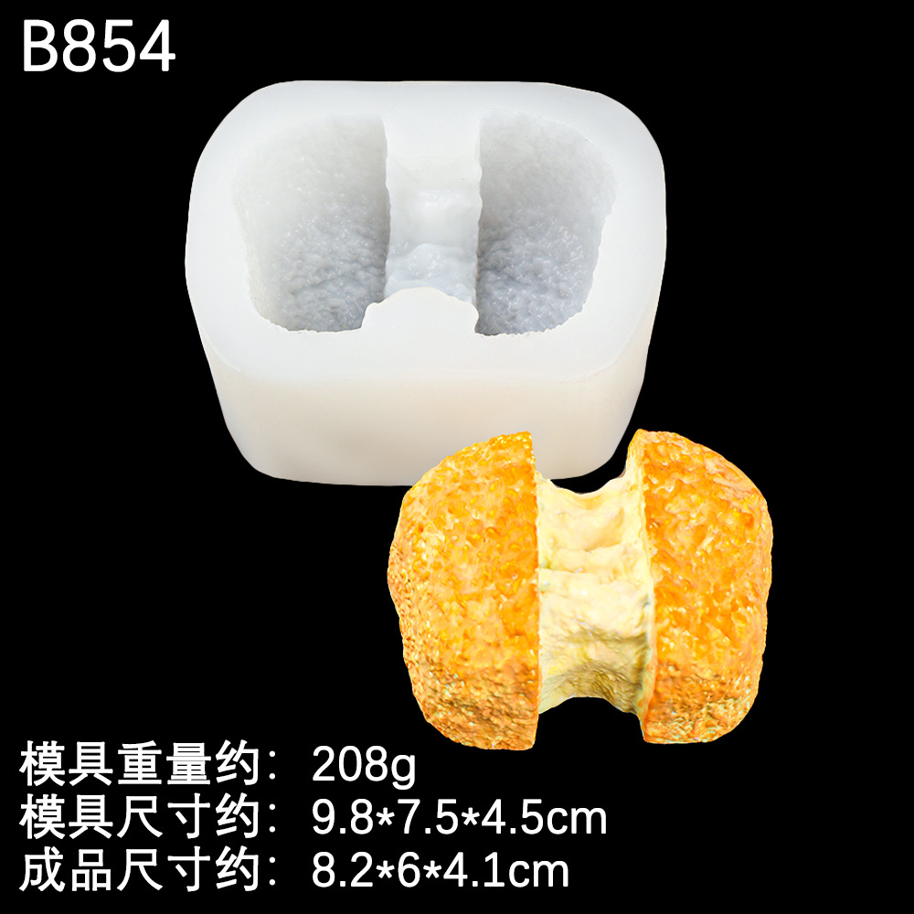 Molde de estrella de sándwich de tostadas de Melaleuca Molde de estrella de sándwich de tostadas de bricolaje de yeso de jabón hecho a mano Molde de mousse de chocolate