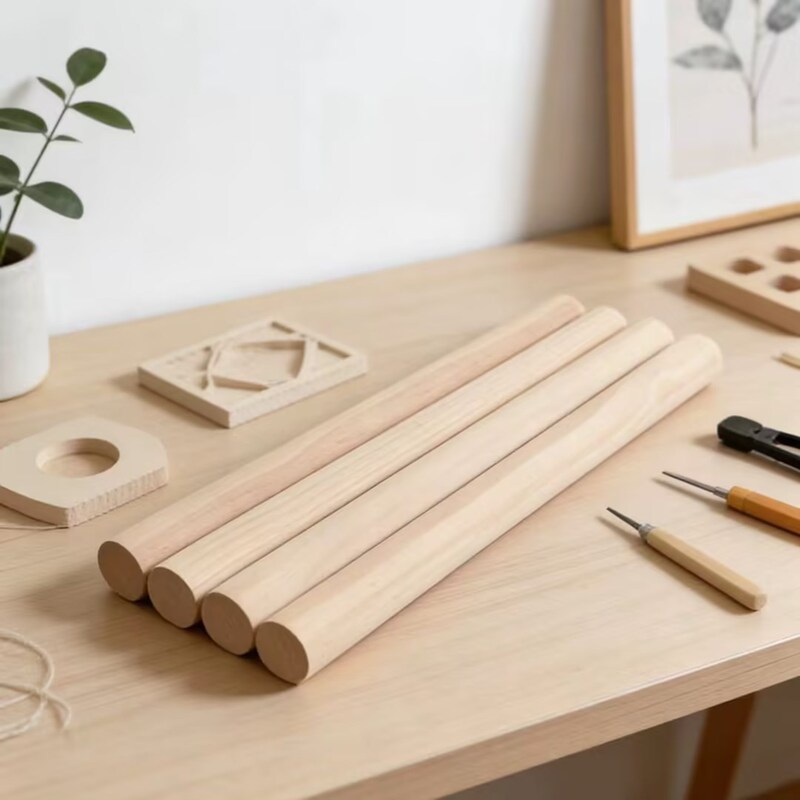Solid Wood Pine Polished Round Wooden Stick DIY Handmade Model Material Clothes Hanger Round Wood Construction Decoration Long Wooden Rod Solid Wood Pine Polished Round Wooden Stick DIY Handmade Model Material Clothes Hanger Round Wood Construction Decoration Long Wooden Rod