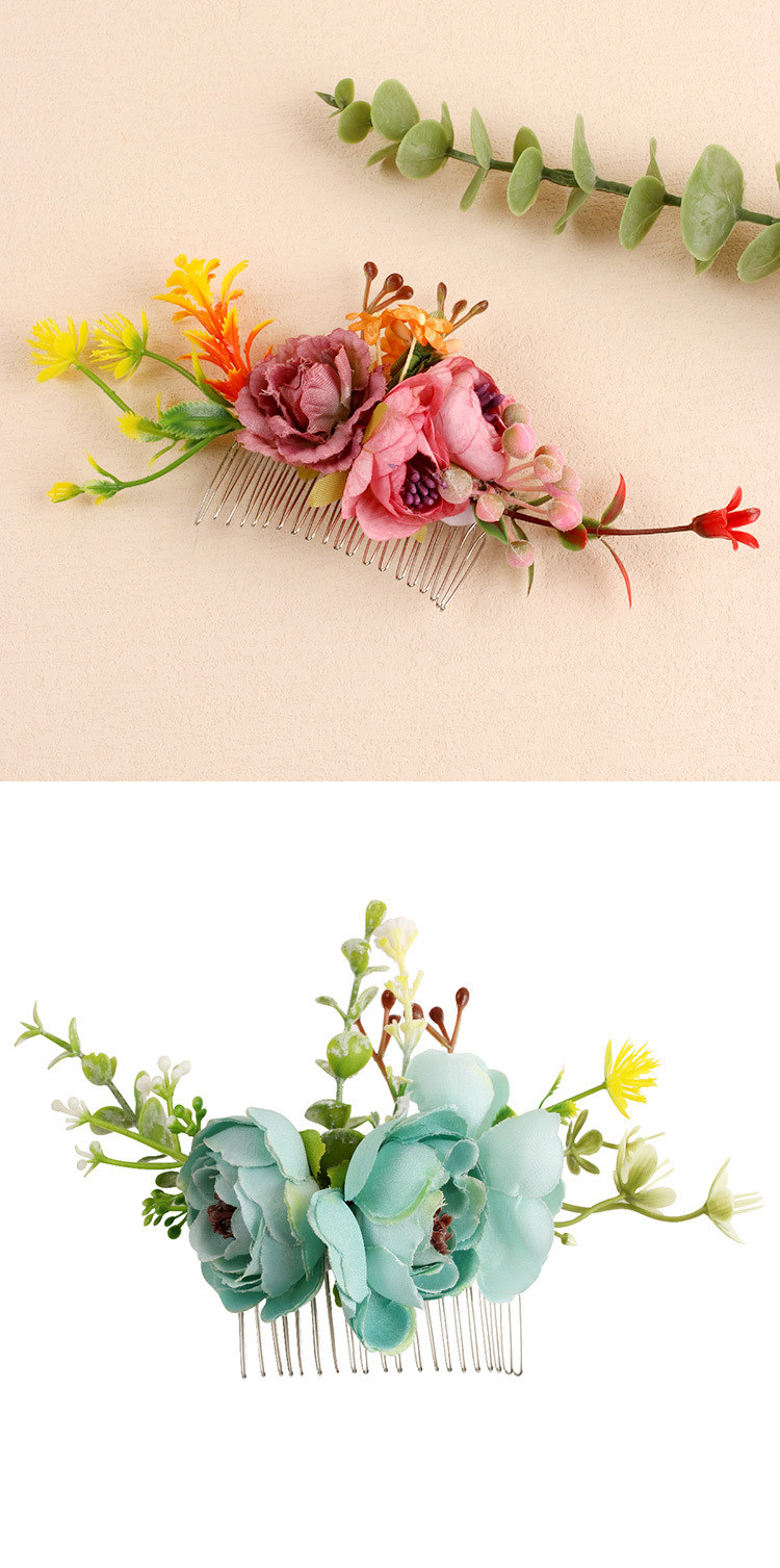 Fashion Flower Cloth Insert comb 1 Piece