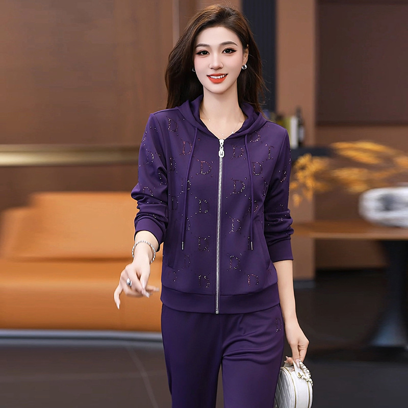2026 nuevo estilo de moda casual impresión de color chaqueta con capuzas de primavera y otoño de mujeres