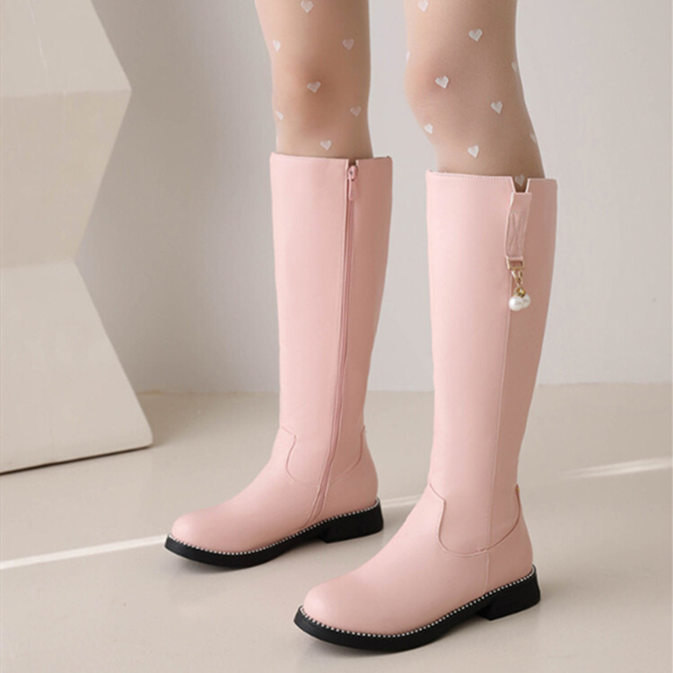 Girls Martins Boots 2022 New Children's Fashion Stylish Show Boots Big Children's Long Boots Parent-Child Shoes Mother-Daughter