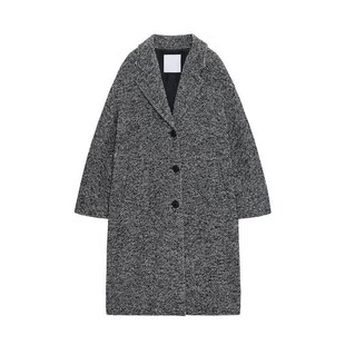 TAOP & ZA autumn and winter new women's clothing European and American retro mid-length loose serrated twill coat coat 8849185
