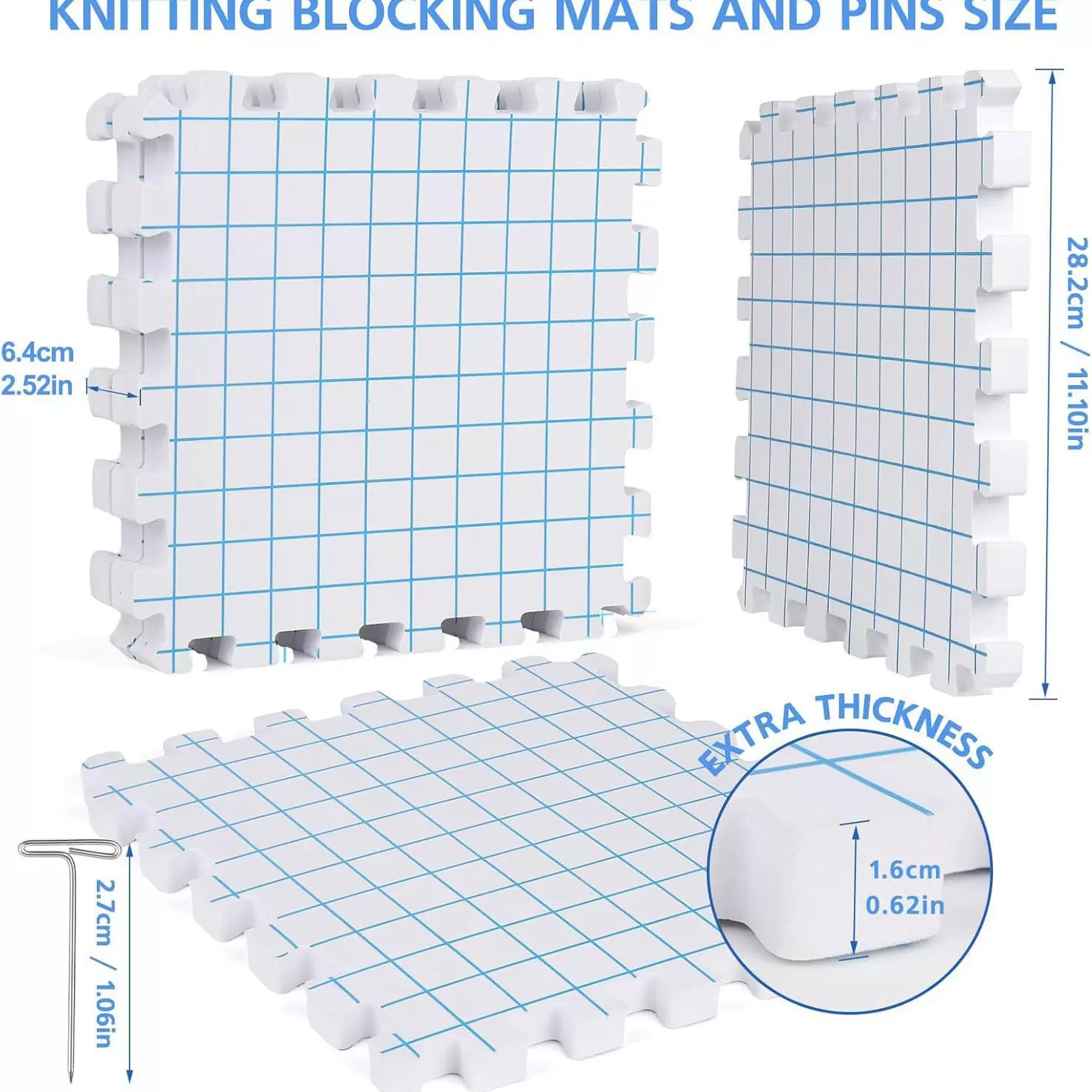 blocking mat加厚阻塞垫针织地毯手工编织地垫knitted blocking
