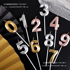 オペラハウスデジタル誕生日キャンドルINSインターネットセレブクリエイティブロマンチックパーティーゴールドとシルバーキャンドル1歳のケーキデコレーション