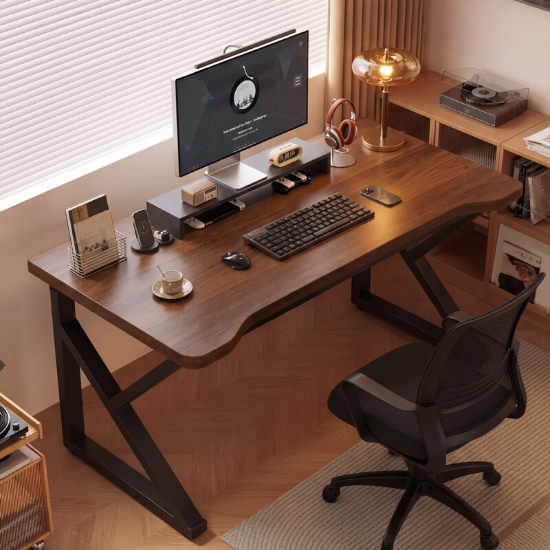 Simple Workbench Desk, Home Office Desk, Desktop Computer Desk, Simple Modern Bedroom Student Study Writing Desk Simple Workbench Desk, Home Office Desk, Desktop Computer Desk, Simple Modern Bedroom Student Study Writing Desk