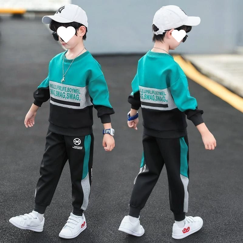 Demi-season summer clothing, children's fashionable set, children's clothing, Korean style, for teenagers