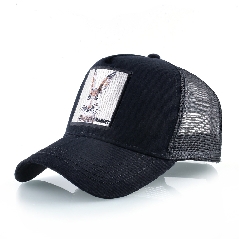 Baseball-Netzkappe mit Tierstickerei, Entenmütze, Sommermütze aus Netzgewebe für Herren und Damen_voghion.com