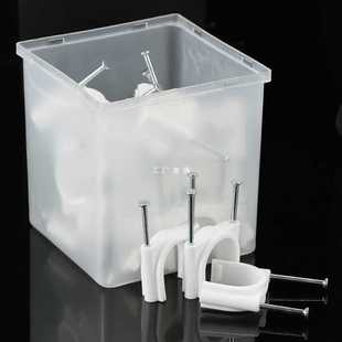 ✅ Steel Nail Wire Card Wire Fixed Wire Card Pipe Card Cement Wall Nail Round Network Cable Nail Wire Manager Buckle Card