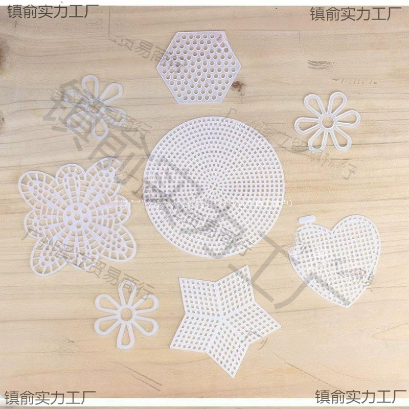 Тканые крючком сетки круглые кусочки шерстяные негативы ручной работы аксессуары крючковая сумка дно пластиковая полая сумка укладка