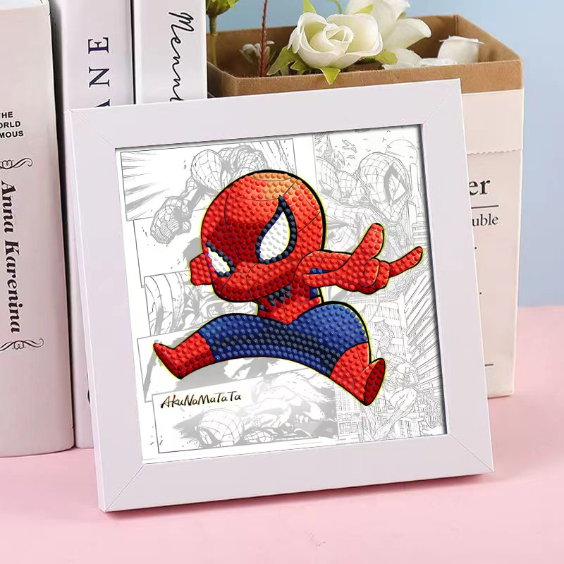 Diamante infantil DIY hecha a mano con material de marco paquete de dibujos animados Sanliou pegatinas de diamante regalo al por mayor pinturas de mampostería