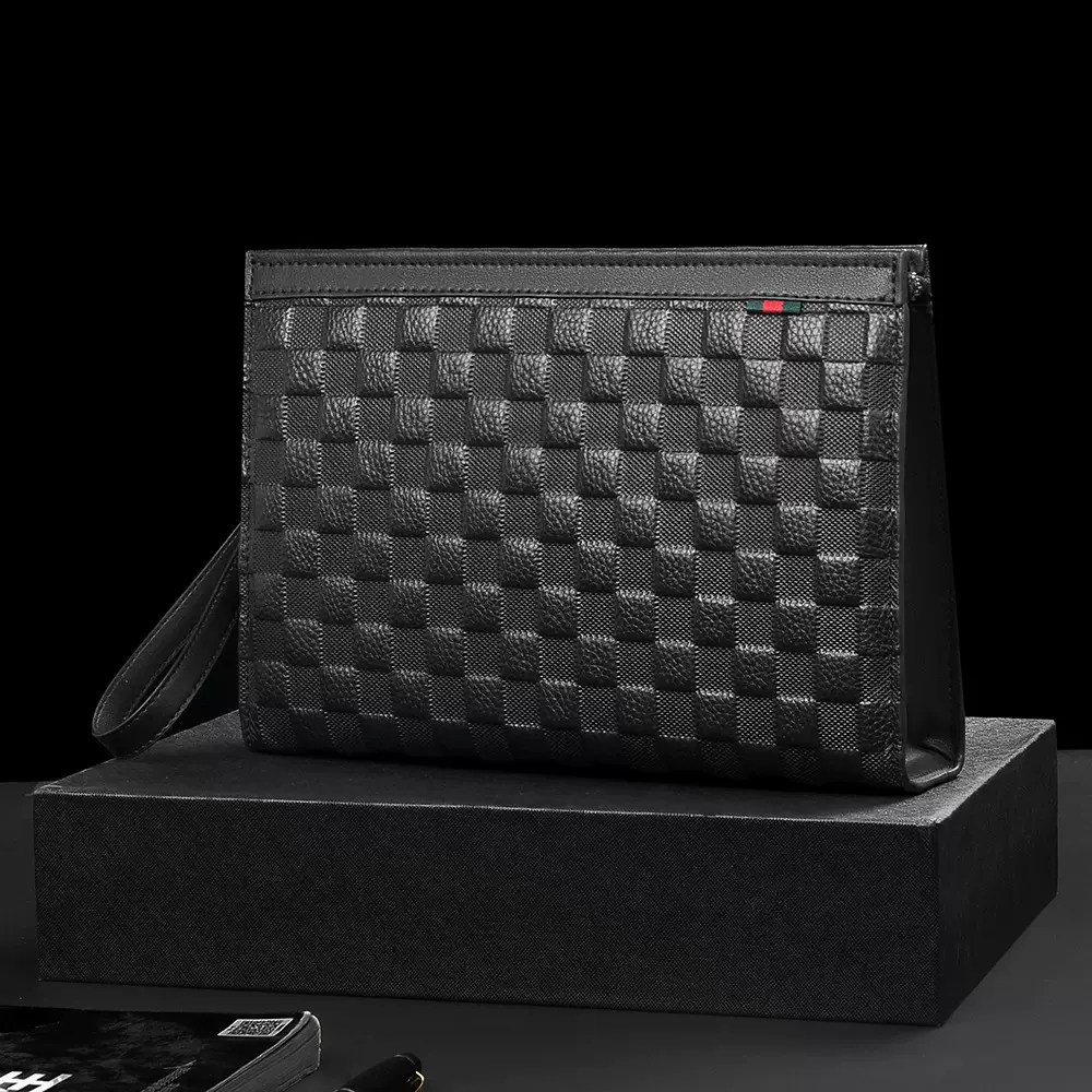 真皮男包商务男式手包高端休闲手拿包男款大容量男士夹包手机包