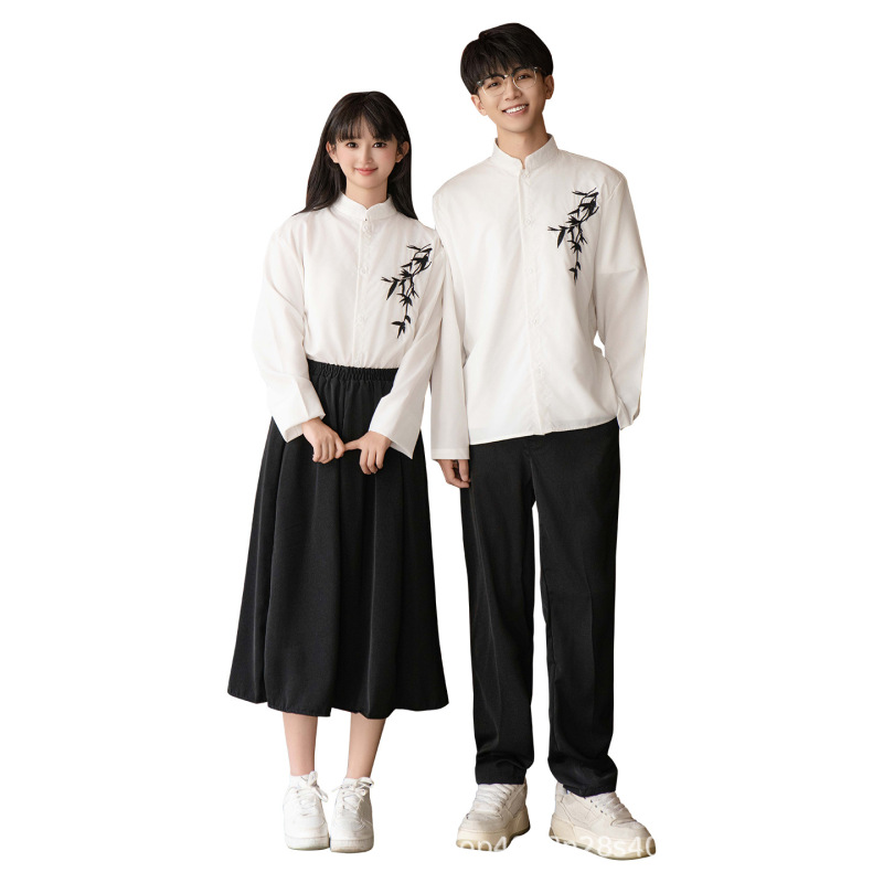 国风中式初高中大学生汉服诗歌朗诵合唱运动会演出服朗诵毕业班服|undefined