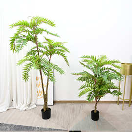 仿真香椿树大型落地植物橱窗装饰客厅家居玄关室内盆景造景摆件