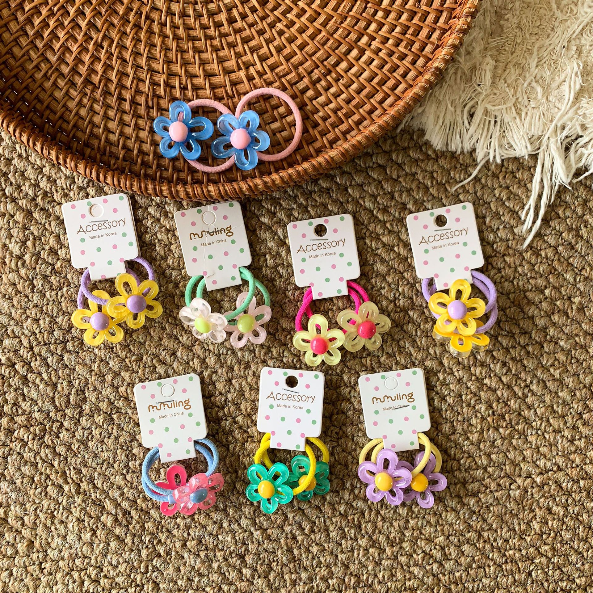 Sugar Pear ropa infantil flores de cabello para niñas 2026 nuevo dulce cabello para niños bebés accesorios para el cabello para niñas joyas para el cabello