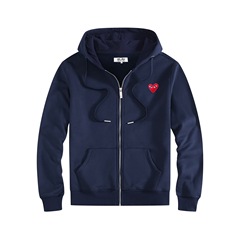 HEYPLAY日系潮牌桃心男女装连帽拉链卫衣经典爱心情侣款开衫卫衣
