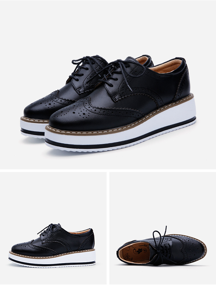 Damen Herren Stiefel Lackleder Runde Zehen Wingtip Büroschuhe Schuhe_voghion.com