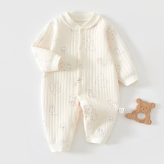 新生婴儿衣服春秋款无骨纯棉100%纯棉a类女婴儿衣服男宝舒适哈衣