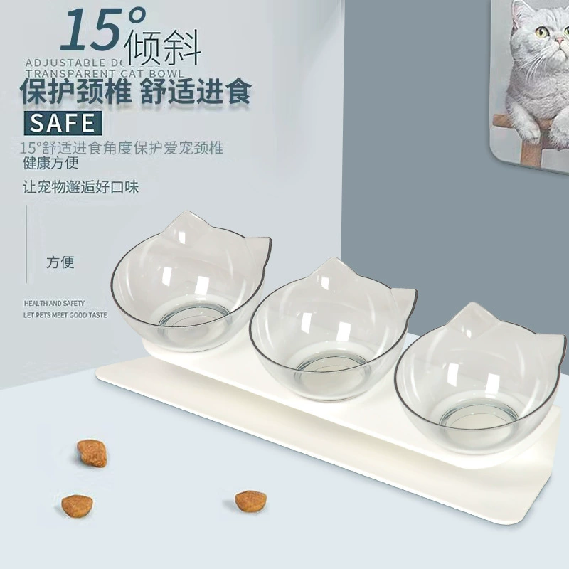 Трансграничная миска для домашних животных миска для кошек миска для собак двойная миска диагональная миска защита шейного позвонка миска для домашних животных миска для кошек посуда для кошек