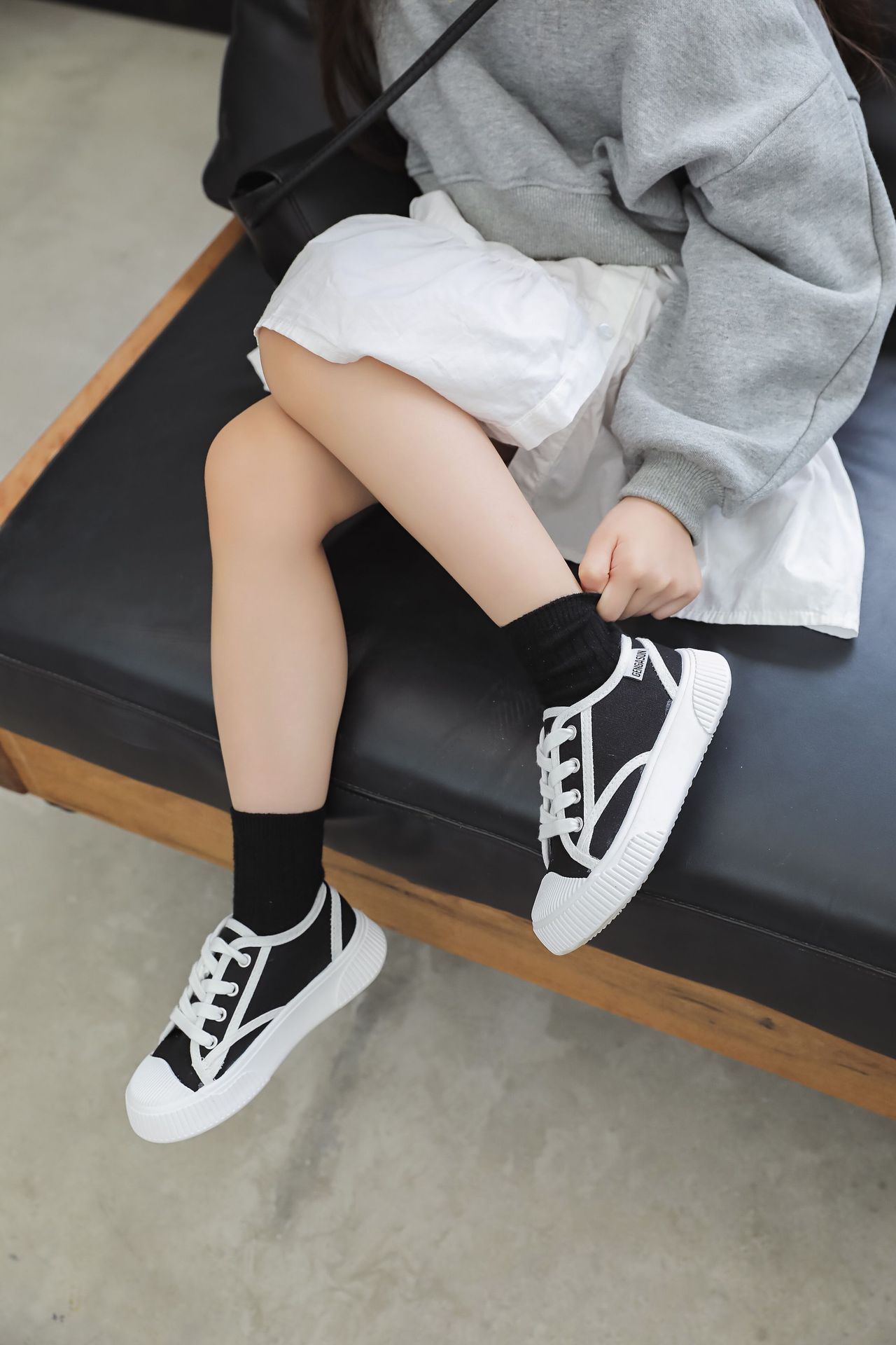 Tela per bambini Edizione coreana Ragazzi e ragazze Tavola Morbida Casual Suola spessa Biscotto Asilo per interni Piccolo bianco_voghion.com