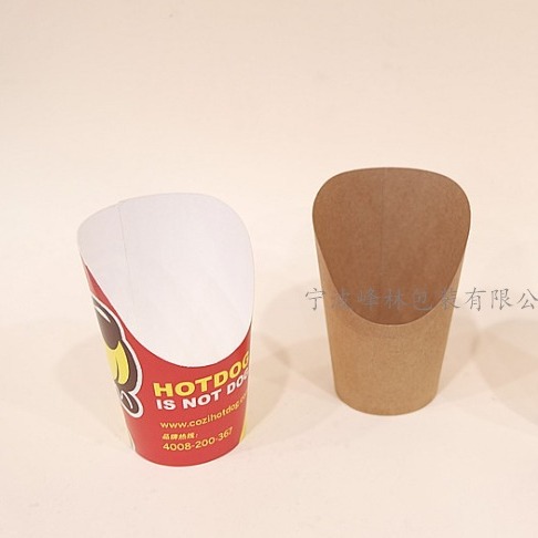 Papel kraft huevo, taza de papas fritas gruesas, taza de helado, taza de papel kraft, taza de fideos de comida rápida