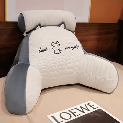 Multi-function pad — Bed Pillows, Large Backrest Cushions, Throw - seat-recommendation-medium-cushion-headrest-60x40x-20cm-removable-and-washable-independent-liner-latex-style-husky-ice-silk-latex-fabric