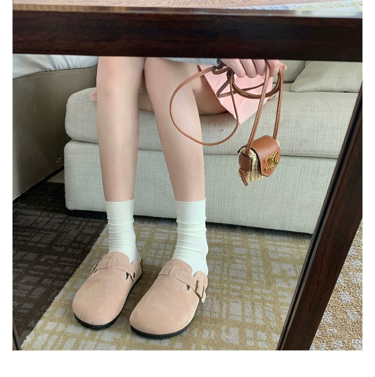 Завод источников прохладные ботинки Birken Half-soled Thick-soled Slippers Повышение роста 2025 обувь на одну ногу женская обувь Boken Shoes