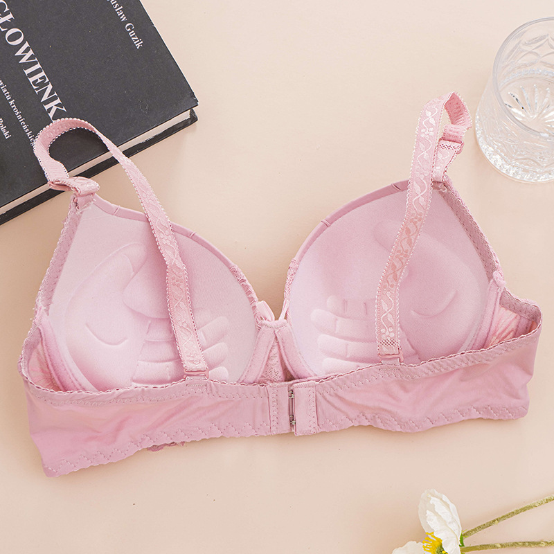 Bra de anillo de acero transfronterizo de encaje francés, taza de palma, Aliexpress, bra de ropa interior de comercio exterior de Amazon.