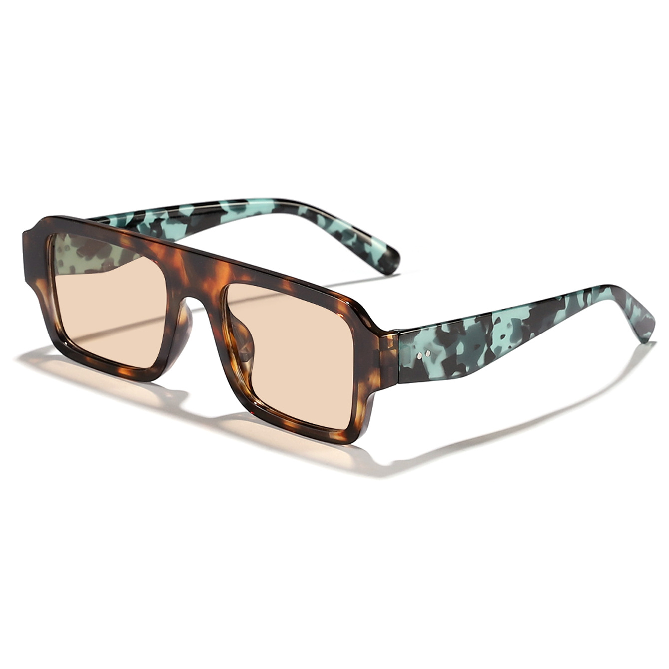 Nuevas gafas de sol de marco cuadrado retro transfronterizas