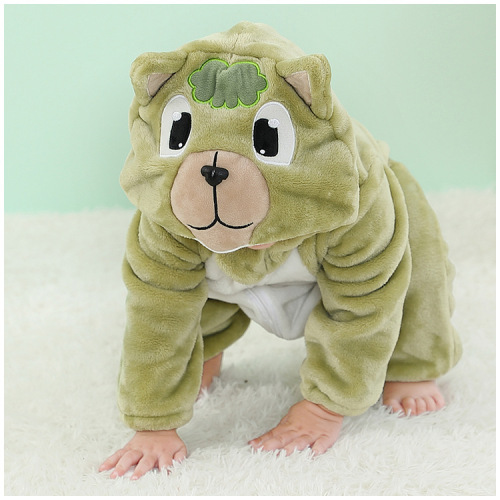MICHLEY baby onesies, flannel newborn clothes, infant and toddler animal pajamas for outings