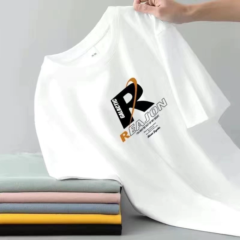 2025 мужская футболка с коротким рукавом летняя нижняя рубашка с круглым вырезом