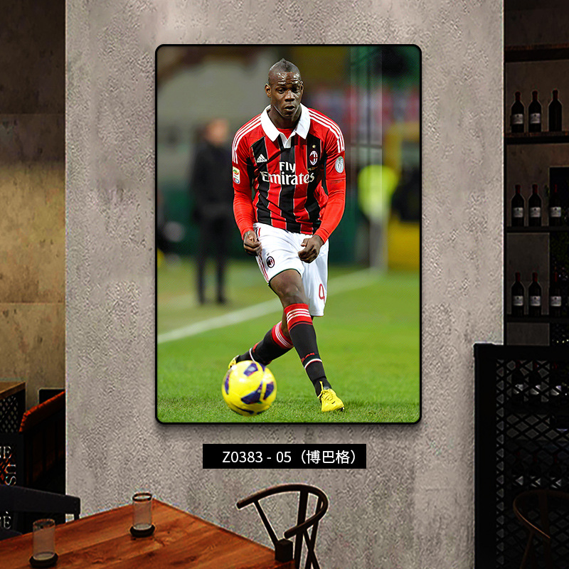 Estrellas del fútbol decoración Ronaldo fondo póster de pared deportivo Lotería mural Copa del Mundo Colgar pintura Euro 2024