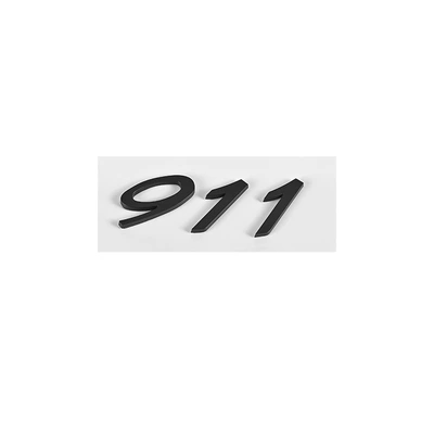 Car logo: Panamela English logo - matt-black-911-split