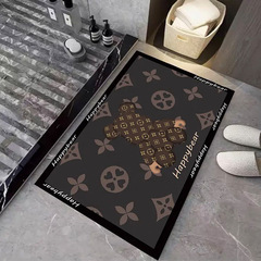 Light luxury quick-drying floor mat, bathroom absorbent, non-slip, anti-fouling mat, bathroom foot mat, door mat, living room carpet