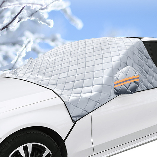 镀铝膜半罩车衣迷彩汽车遮阳挡 汽车防晒隔热遮阳板雪挡 车用雪挡