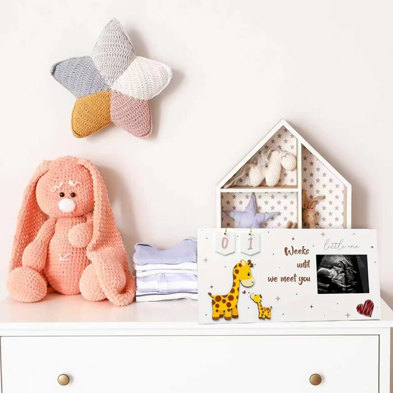 Cross-Border Ready-Made Pregnancy Commemorative Photo Frame Giraffe Cartoon Ultrasound Commemorative Photo Frame Newborn Commemorative Display Stand Cross-Border Ready-Made Pregnancy Commemorative Photo Frame Giraffe Cartoon Ultrasound Commemorative Photo Frame Newborn Commemorative Display Stand