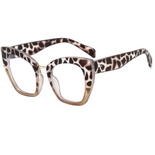 395新款個性潮流貓眼平光鏡男女防藍光護目鏡PC全框外銷歐美眼鏡
