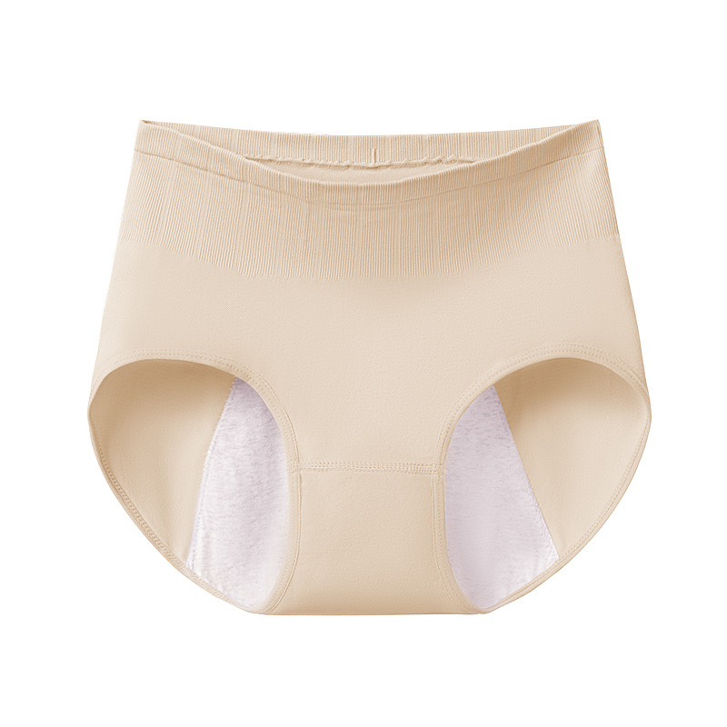 Ropa interior fisiológica, a prueba de fugas durante la menstruación, cintura alta, abdomen, entrepierna de algodón puro, antibacteriano y transpirable