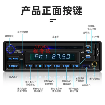 Car CD player DVD car CD host