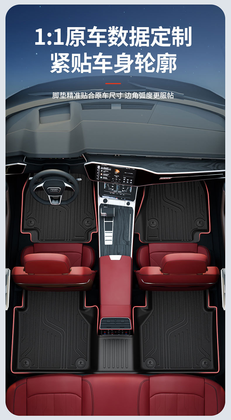 Suitable for Imported Audi A3 A3La4L A5L A6L A7L A8L Q3 Q5L Full Tpe Car Floor Mats