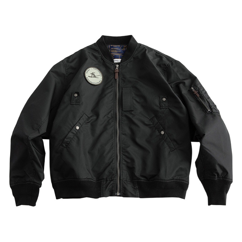 Marca de moda Otoño primavera y otoño americano retro MA-1 chaqueta de vuelo casual etiquetado diseño uniforme de béisbol chaqueta de trabajo de los hombres moda