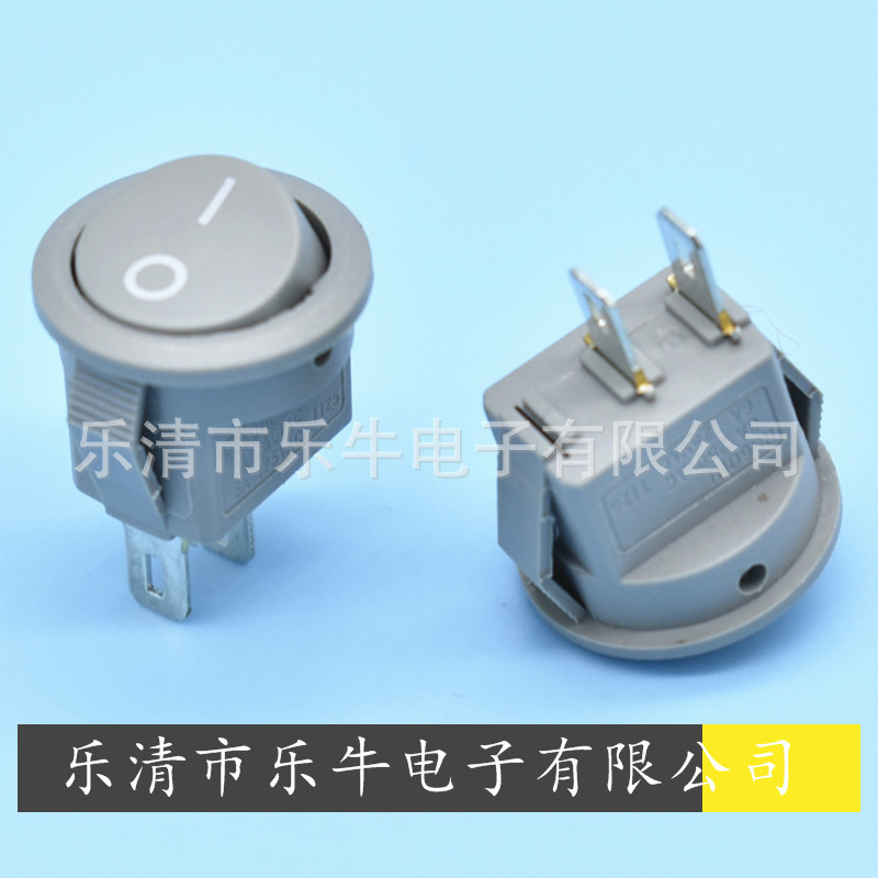 上圆下方 KCD1圆形船型开关   15mm小圆型翘板开关