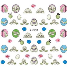 卡通指甲贴纸 跨境电商美甲饰品水印日韩款卡通指甲贴 M+330-361