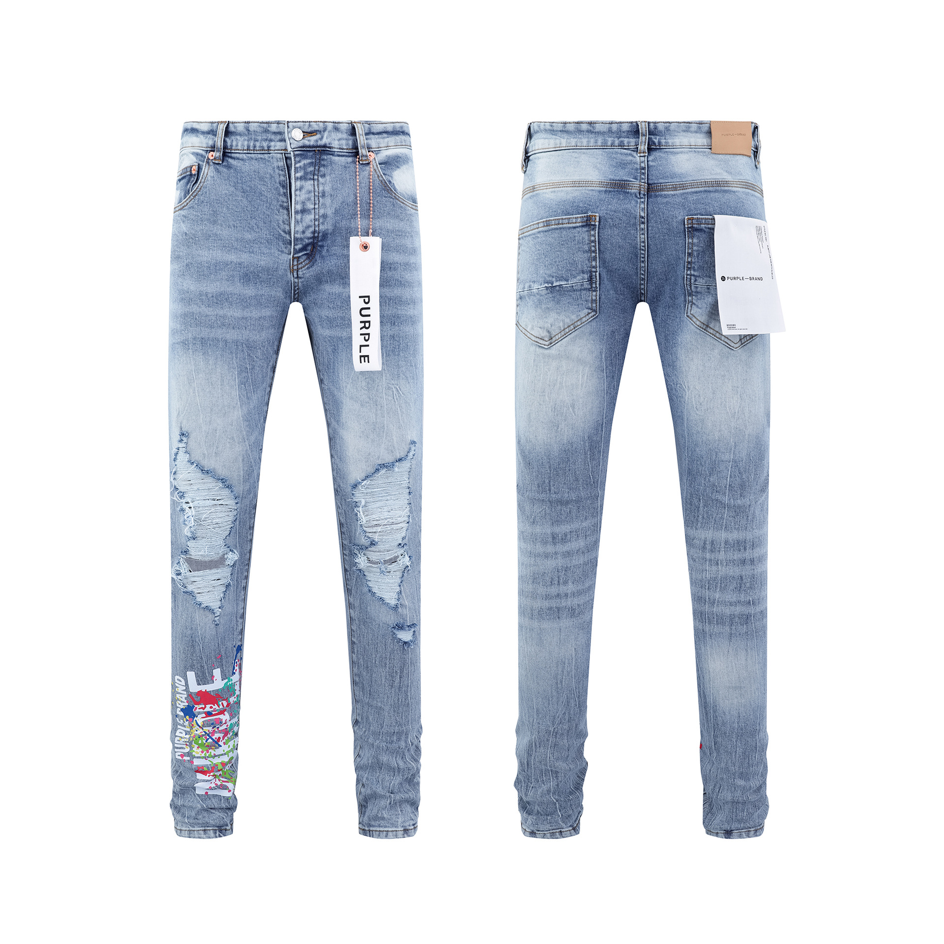 Slim Fit Stretch Jeans Baggy Ripped Straight Skinny Algodón