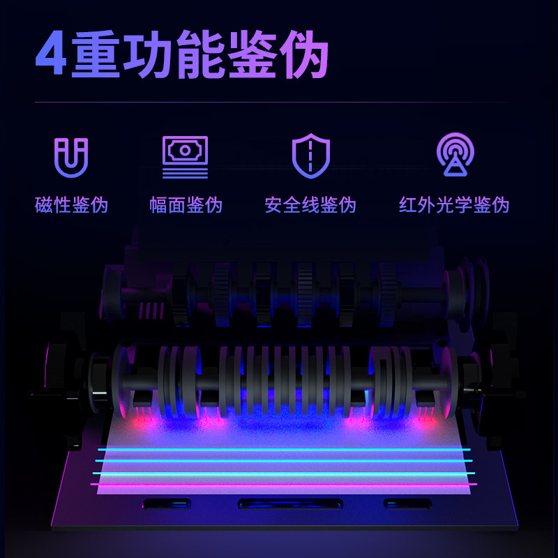 デリ 33302s 新バージョン紙幣検出器クラス C 銀行専用スマート紙幣検出器小型ポータブル商業家庭用|undefined