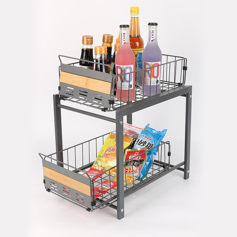 Multi-funcional extraíble de almacenamiento de rack multi-funcional drenaje extraíble de almacenamiento de rack condimento utensilios de cocina