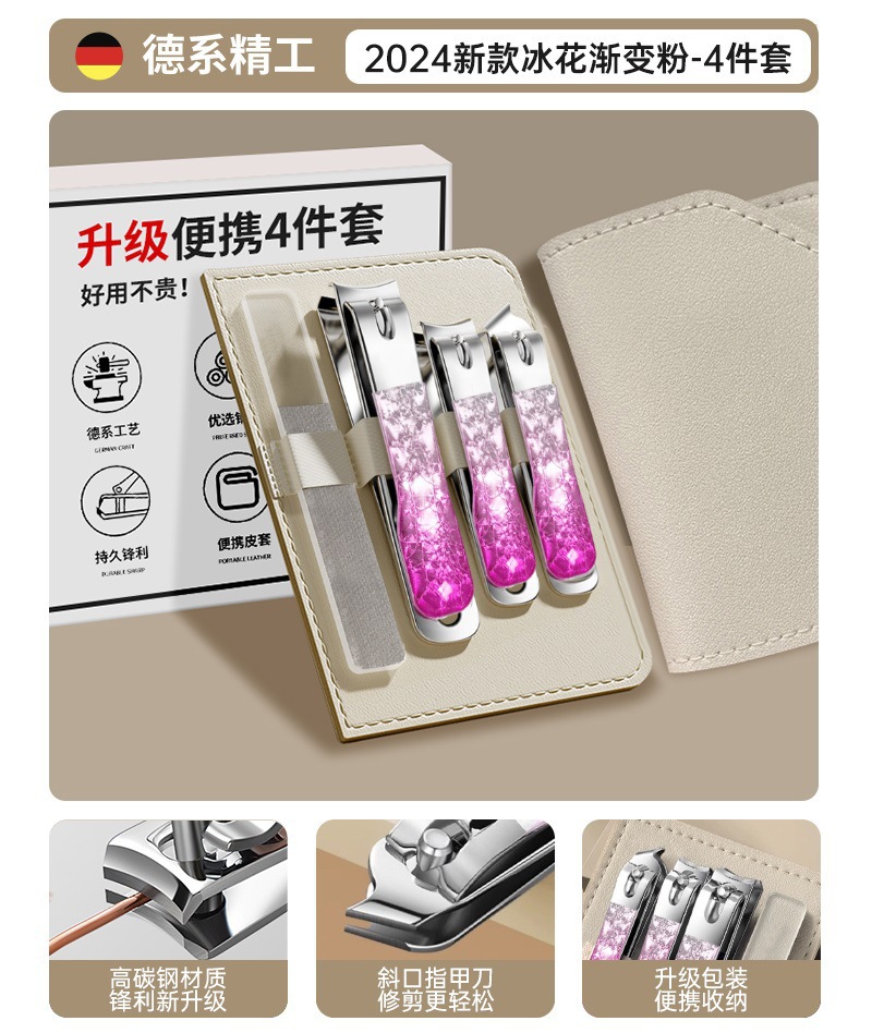 Nail clip portátil nail cutter kit kit de manicure para mujeres giratorias manicure tijeras al por mayor personalizadas biselado image 15