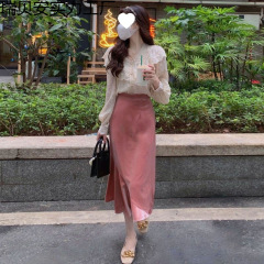 小香风轻熟风感甜美系穿搭半身裙套装2025新款早秋两件套